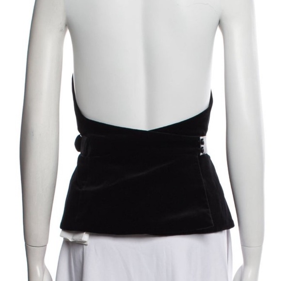 Max Mara velvet corset top. Size IT40(US4). Worn ONCE. Pristine condition! - Picture 4 of 4